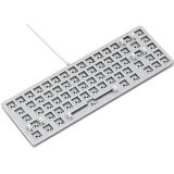 Glorious Gaming GMMK 2 Compact 65% Barebones (alleen frame) - Mechanisch gamingtoetsenbordframe, compacte TKL-maat (65%), aluminium, aanpasbaar, RGB per toets, Amerikaanse/ANSI-indeling - wit