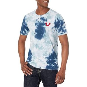 True Religion Men's Buddha Logo Short Sleeve Tee, Ocean Waves, S