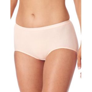 Schiesser Dames midislip luxe katoen ondergoed, Peach Whip_181513, 44, Peach Whip_181513, 44