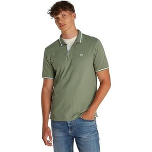 Tommy Jeans - Poloshirt - Groen - Korte Mouwen - Normale Pasvorm