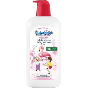 Bambino Kinderen Body & Hair Wasgel 2-in-1 Bolin & Lolek - Flamingo, 1000 ml
