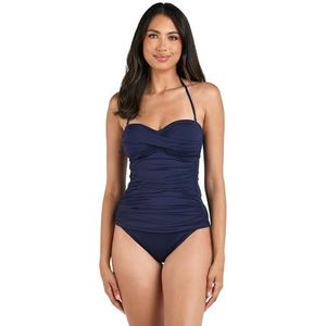 La Blanca Island Goddess, dameslingerie met ruches body, Mio, badpak, indigo, maat 42, 48, Indigo, 42 NL