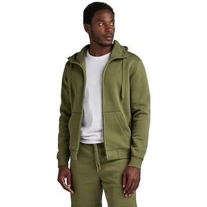 G-STAR RAW Premium Core Hooded Zip Sweatshirt heren, groen (Sage D16122-c235-724), XXL