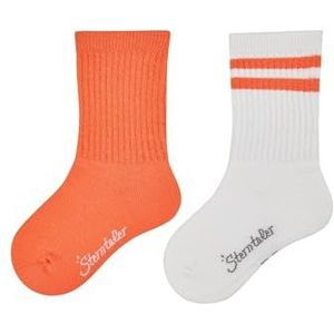 Sterntaler Unisex baby sokken DP Coolmax rib, Lichtoranje, 18 EU