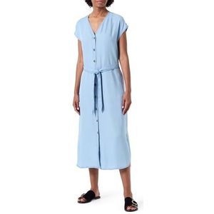 VIMAI Kaftan jurk met V-hals en mouwen, blauw (light blue denim), 34