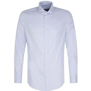 Seidensticker Zakelijk overhemd voor heren, slim fit, stretch, kent-kraag, lange mouwen, stretch, lichtblauw, 38
