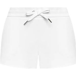Armani Exchange Dames Milano/New York Logo French Terry Casual Shorts, wit, S