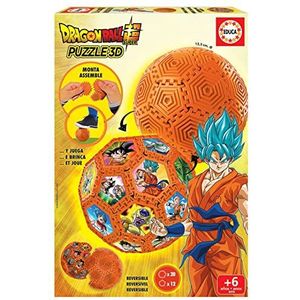 Educa - 3D Dragon Ball puzzel met 32 delen en waarmee je kunt spelen | je kunt verschillende vormen monteren