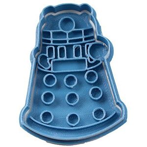 Cuticuter Doctor Who Dalek uitsteekvorm, blauw, 8 x 7 x 1,5 cm
