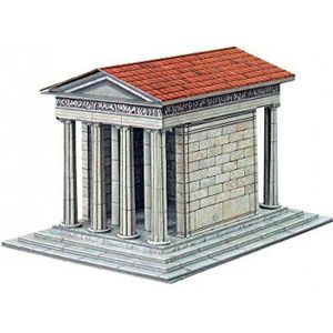 Umbum 338 schaal 1: 87 10 x 13 x 9 cm ""Clever Papier Tempel der Welt Nice aptheros"" 3D puzzel