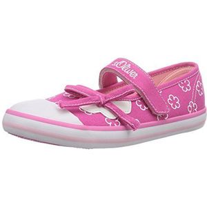 s.Oliver 42604 Mary Jane lage schoenen voor meisjes, Pink Fuxia kam 599, 31 EU