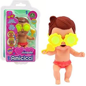 Cicciobello Amicci Beach Grace Cc040200; Giochi Preziosi heeft een bril met glazen die van kleur veranderen wanneer ze aan de zon worden blootgesteld, roze en lollyop, voor kinderen vanaf 3 jaar;