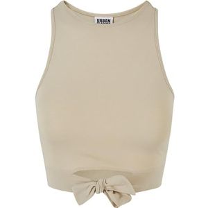 Urban Classics Cropped Knot Top voor dames, Softseagrass, XS