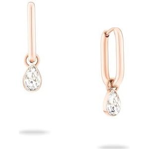 Echtzeit Creole EJ-0026-E-22 IP roségoud, 2,2 cm, Roestvrij staal, Zirkonia