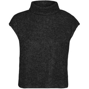 VERO MODA VMBLIS SL Highneck Top JRS Boo, zwart/detail: melange, L