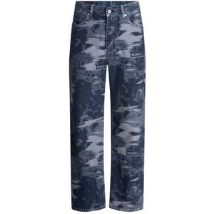 Hugo Blue - Carpenter - Baggy Jeans - Used Look - Regular Fit - Puur Katoen