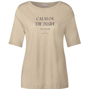 Street One - Dames Shirt - Beige - Katoen-Modalmix