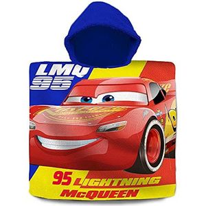Badponcho McQueen (katoen), Disney Cars, badponcho 60 x 60 cm van katoen, Kids Licensing KL84501