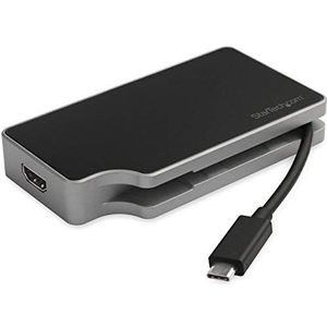 StarTech.com USB-C multiport adapter met HDMI en VGA - 95W USB PD - Mac/Windows/Chrome - 4K - 1xA - GbE - mobiele USB-C adapter