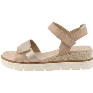 Tom Tailor 9590270004 Damessandalen met sleehak, zand, 38 EU, zand, 38 EU