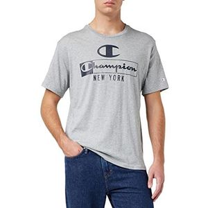 Champion Graphic Shop Authentic T-shirt voor heren, lichtgrijs gemêleerd., M