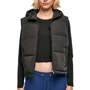 Urban Classics dames Dames gerecyclede twill buffervest vest, Zwart, L