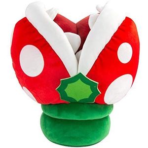 Mocchi Mocchi Mega Piranha pluche speelgoed, 40 cm, Nintendo & Mario-merchandise voor jongensslaapkameraccessoires, super Mario zacht speelgoed voor jongens en meisjes, Mario kussen geschikt vanaf 3