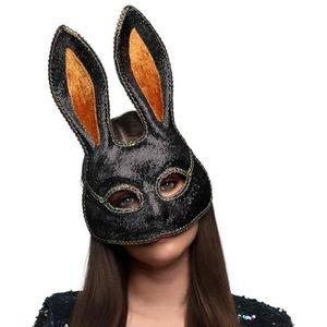 Boland 00187 - Masker Mystery Bunny, carnavalsmasker voor Halloween en carnaval, dierenmasker, verkleedaccessoire