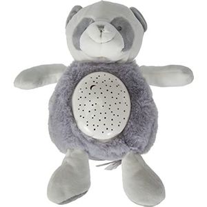 Doudou et Compagnie - DC3693 pluche nachtlampje voor kinderen, panda, muziek, helder, 3 lichten – lawaai natuur – 20 cm – grijs