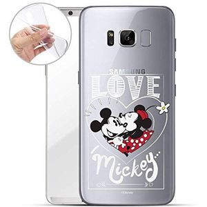 Finoo Phone Case geschikt voor Samsung Galaxy S8 Plus - Disney Phone Case met motief en optimale bescherming TPU Silicone Case Cover beschermhoes - Mickey Mouse Love