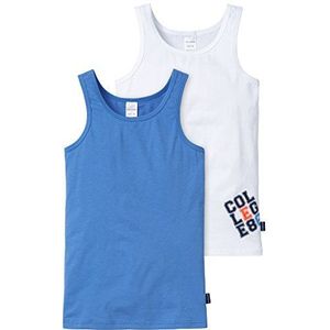 Schiesser Jongens onderhemd (verpakking van 2), meerkleurig (gesorteerd 1 901), 128 cm