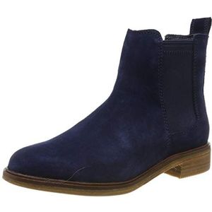 Clarks Clarkdale Arlo Chelsea Boots voor dames, Blauw navy suède navy suède., 37 EU