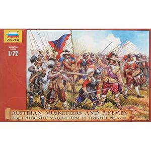 Zvezda 500788061-1:72 Oostenrijkse musketeers and Pikemen 17th Century