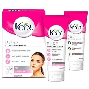 Veet - Epilatie Crème - Gezicht - Hydratatie - 2 x 50ml