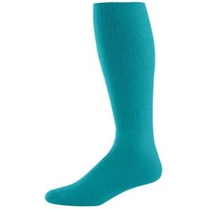 High Five Versatile Performance Knee-High Athletic Socks for Soccer, Football, and Softball, Teal, Medium