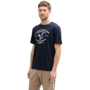 TOM TAILOR T-shirt voor heren, 10668 - Sky Captain Blue, XXL