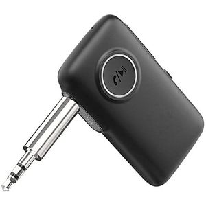 CGZZ Bluetooth 5.0 draadloze ontvanger met afspeeltijd 15 hs, CSR-kern, ingebouwde microfoon, verbindingsafstand 30 m, handsfree en spraaknavigatie