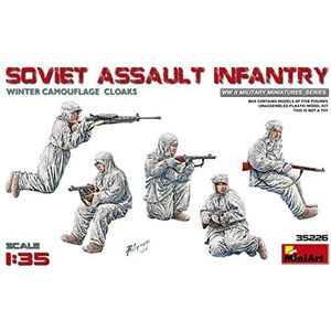 MiniArt 35226 1:35 Fig. Sov. Infanterie Winter Tar.(5)-getrouwe replica, modelbouw, plastic bouwpakket, knutselen, hobby, lijmen, modelbouwset, monteren, ongelakt
