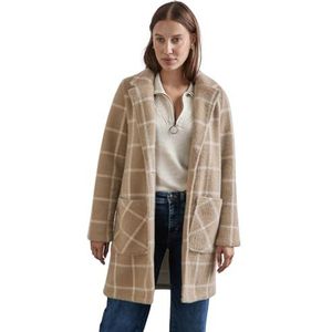 STREET ONE Dames A201981 mantel in wol-look, rijk zand, 42, Rich Sand, 42