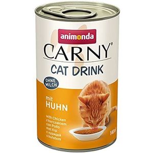 animonda Carny Cat Drink, aanvullend voer voor katten, kattensoep met kip, kattenvoer nat, 24 x 140 ml