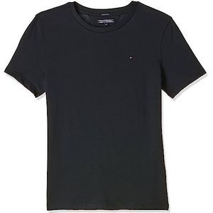 Tommy Hilfiger Jongens Boys Basic Cn Knit S/S T-shirt, Sky Captain, 80 cm