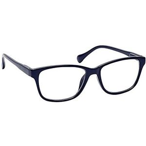 The Reading Glasses Company Marineblauw lichtgewicht lezer designer stijl heren dames lente scharnier R27-3 +3.00