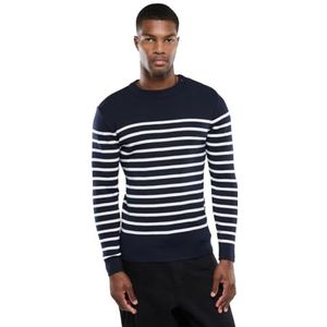 Armor Lux, Mariner Pullover"Goulenez" voor heren, meerkleurig (scheep/melk 6TQ), XS