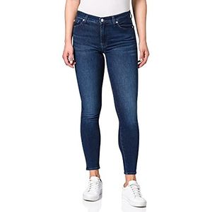 7 For All Mankind - Hw Skinny Crop - Jeans - Dark Blue