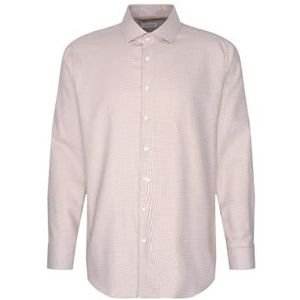 Seidensticker - Herenoverhemd - Beige - 100% Katoen - Regular Fit