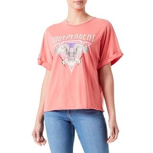 Only - Lucy Life - T-shirt - Zwart - 100% Katoen - Regular Fit