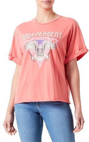 Only - Lucy Life - T-shirt - Zwart - 100% Katoen - Regular Fit
