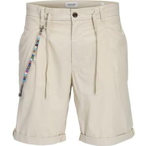 JACK & JONES Heren Jpstace Emilio Pleated Chino Short SRT, Peyote, XXL