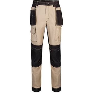 VELILLA 103019S canvas stretch kleur beige zand/zwart maat L, Beige Arena Y Negro, S