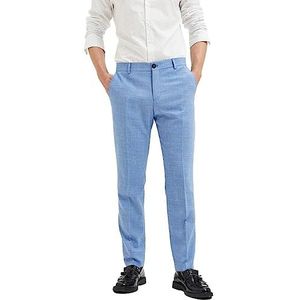 SELETED HOMME Slhslim-Oasis Linen TRS Noos Kostuumbroek voor heren, lichtblauw, 42